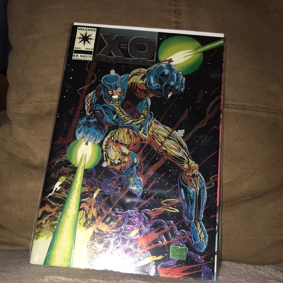 🔥1993 Valiant X-O Manowar AUG no 0 holo comic🔥